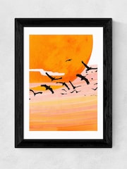 East End Prints Black Time Flies Framed Art Print - Image 1 of 3