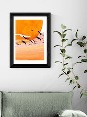 East End Prints Black Time Flies Framed Art Print - Image 3 of 3