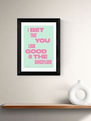 East End Prints Black Dancefloor by HollieGraphik Framed Art Print - Image 1 of 3