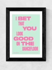 East End Prints Black Dancefloor by HollieGraphik Framed Art Print - Image 3 of 3