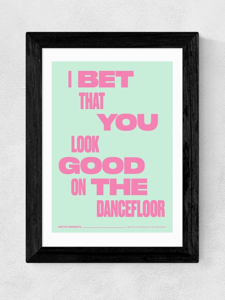 East End Prints Black Dancefloor by HollieGraphik Framed Art Print - Image 3 of 3