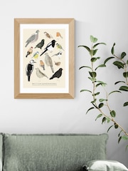 East End Prints Oak Garden Birds Framed Art Print - Image 1 of 3