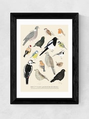 East End Prints Black Garden Birds Framed Art Print - Image 2 of 3