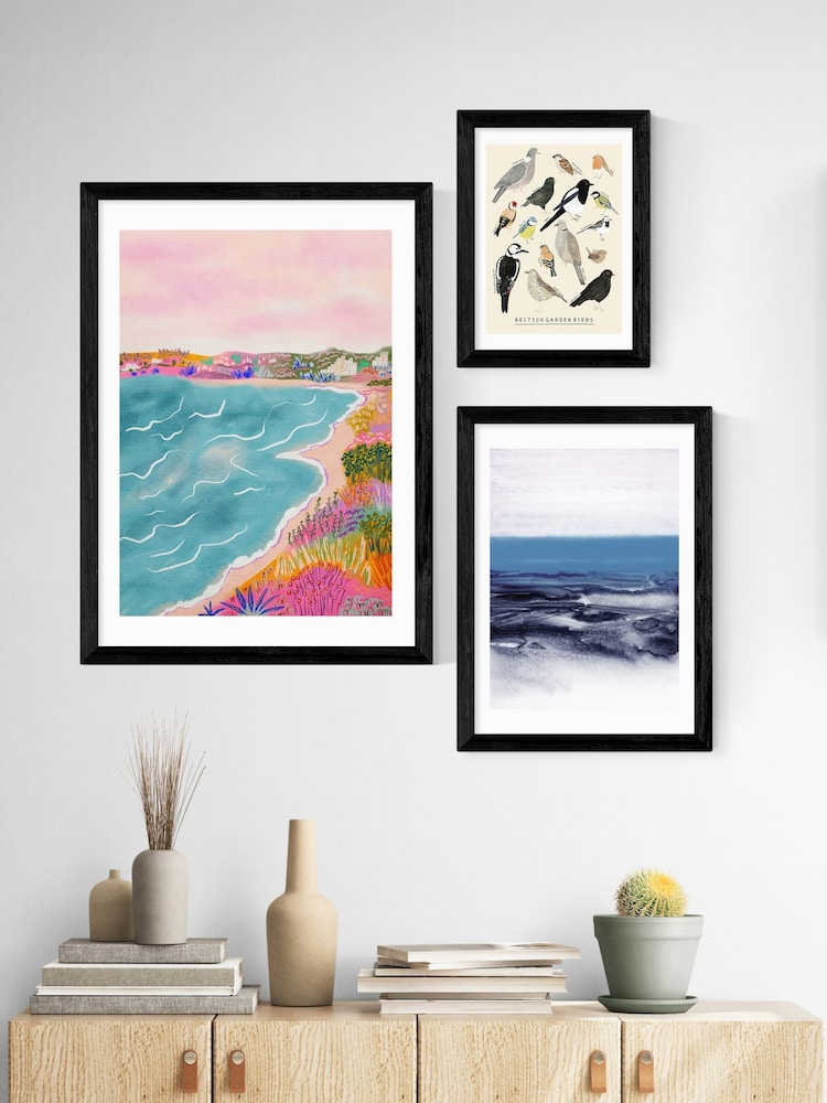 East End Prints Black Garden Birds Framed Art Print - Image 3 of 3
