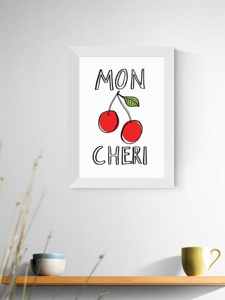 East End Prints White Mon Cheri Framed Art Print - Image 1 of 3