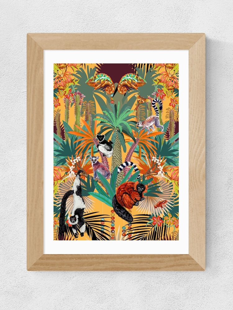East End Prints Oak Treetop Tango Sunshine Framed Art Print - Image 2 of 3