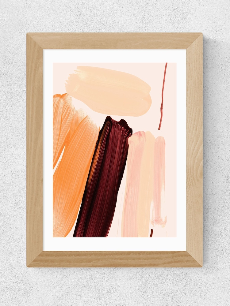 East End Prints Oak Minimalist Painting IV Framed Art Print - Image 2 of 3