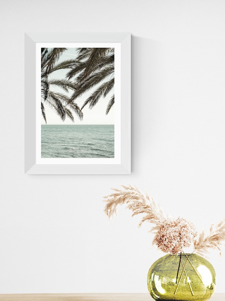 East End Prints White Solaris 4 Framed Art Print - Image 1 of 3