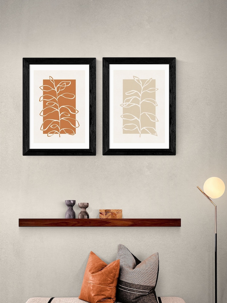 East End Prints Black Framed Botany Set of 2 Framed Art Print - Image 1 of 2 East End Prints Black Framed Botany Set of 2 Framed Art Print - Image 1 of 2