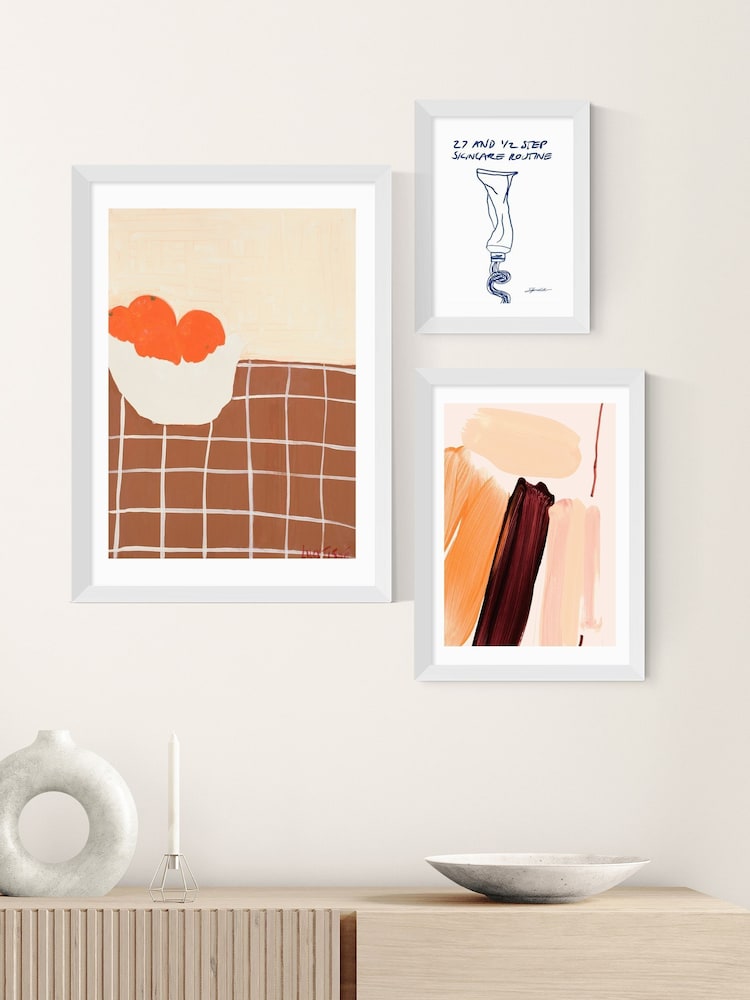 East End Prints White Minimalist Painting IV Framed Art Print - Image 3 of 3