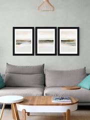 East End Prints Black Orkney Triptych Framed Art Print - Image 1 of 2