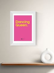 East End Prints White Dancing Queen Framed Art Print - Image 1 of 3