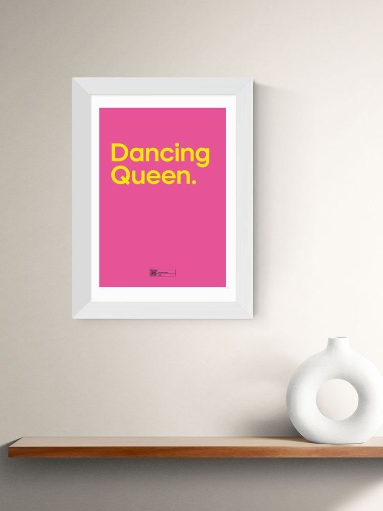 East End Prints White Dancing Queen Framed Art Print - Image 1 of 3