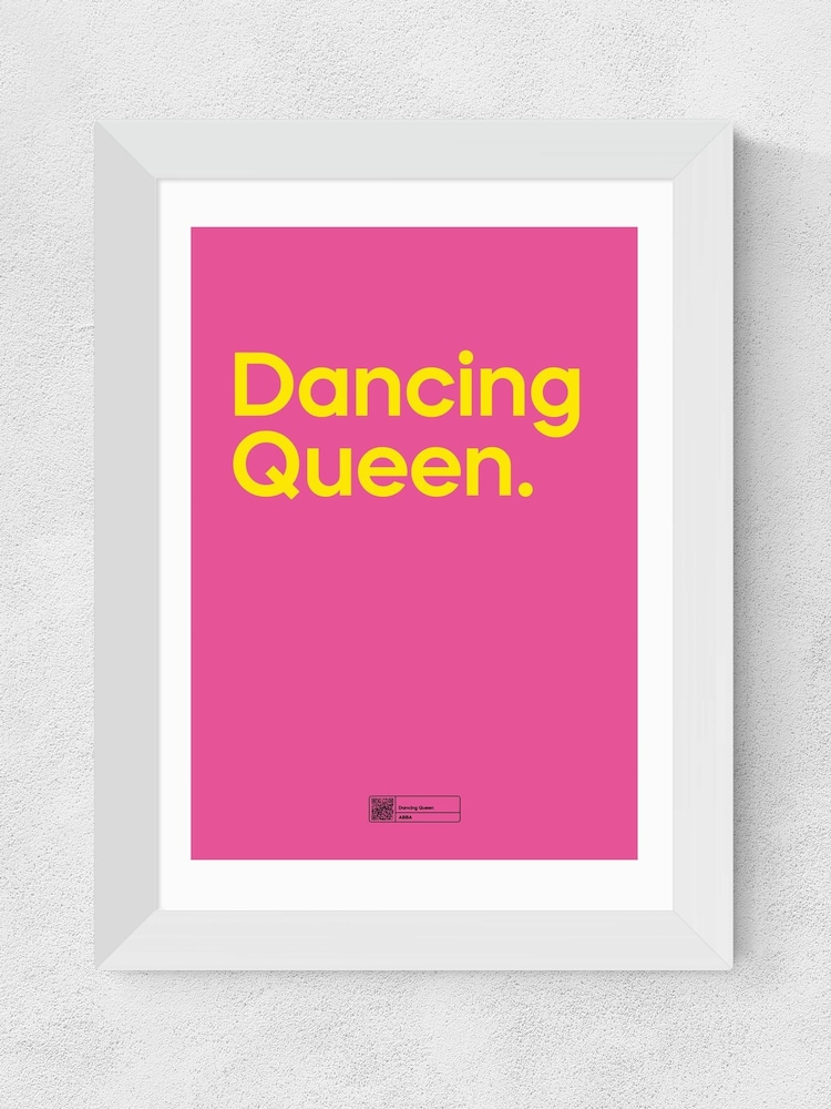 East End Prints White Dancing Queen Framed Art Print - Image 2 of 3