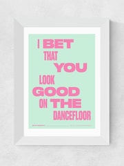 East End Prints White Dancefloor by HollieGraphik Framed Art Print - Image 2 of 3