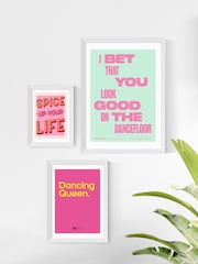East End Prints White Dancefloor by HollieGraphik Framed Art Print - Image 3 of 3