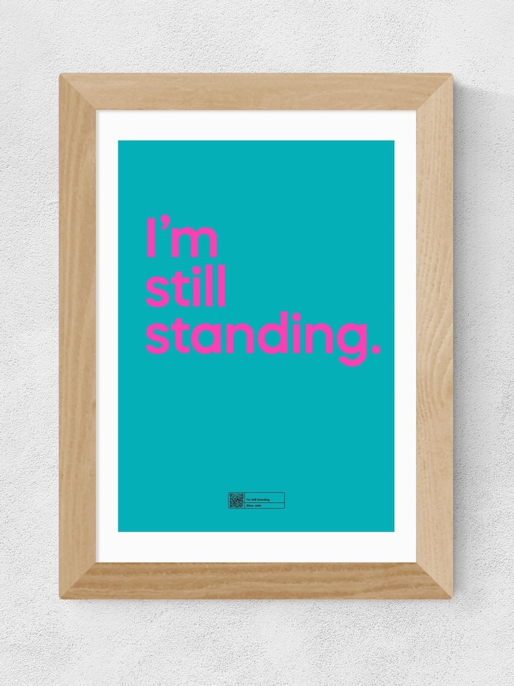 East End Prints Oak I'm Still Standing Oak Framed Art Print - Image 2 of 3
