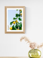East End Prints Oak Amalfi Coast Lemons Framed Art Print - Image 1 of 3