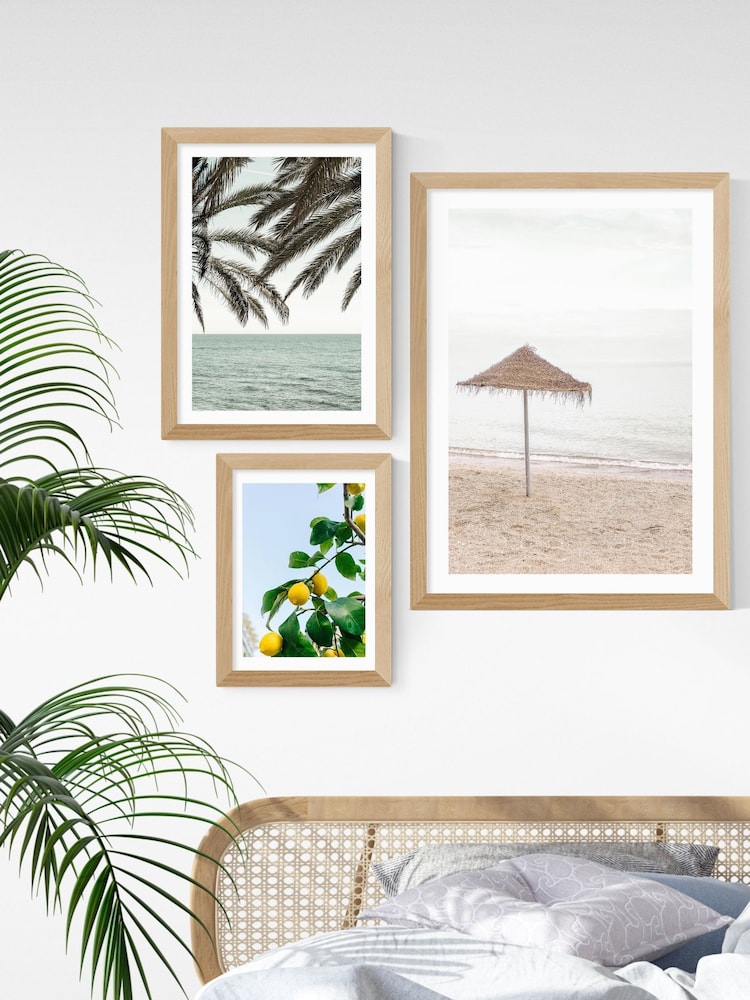 East End Prints Oak Amalfi Coast Lemons Framed Art Print - Image 3 of 3