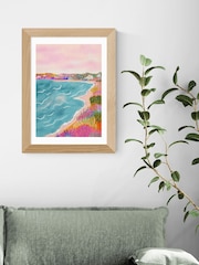 East End Prints Oak Seascape Oak Framed Art Print - Image 1 of 3