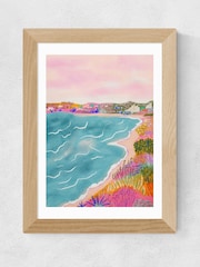 East End Prints Oak Seascape Oak Framed Art Print - Image 2 of 3
