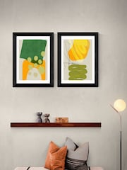East End Prints Black Painted Lines Framed Art Print - Image 1 of 2