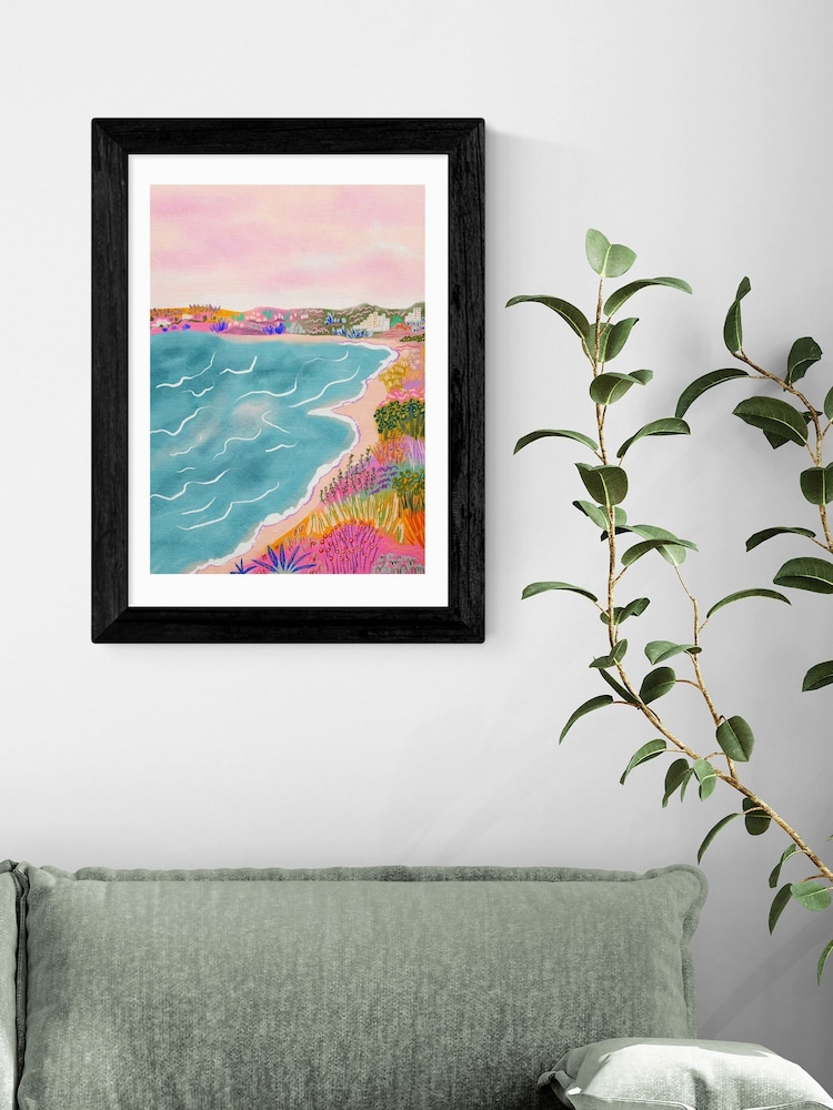 East End Prints Black Seascape Framed Art Print - Image 1 of 3