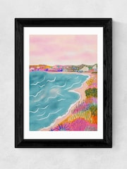 East End Prints Black Seascape Framed Art Print - Image 2 of 3