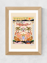 East End Prints Oak Tropical Serenade Framed Art Print - Image 2 of 3