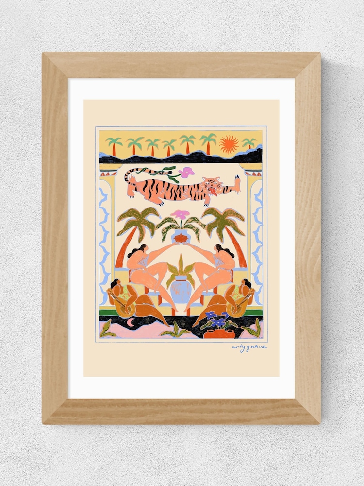 East End Prints Oak Tropical Serenade Framed Art Print - Image 2 of 3 East End Prints Oak Tropical Serenade Framed Art Print - Image 2 of 3