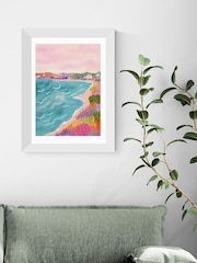 East End Prints White Seascape Framed Art Print - Image 1 of 3