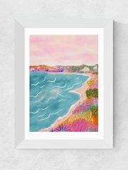 East End Prints White Seascape Framed Art Print - Image 2 of 3