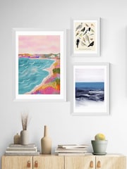 East End Prints White Seascape Framed Art Print - Image 3 of 3
