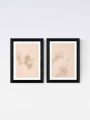 East End Prints Set of 2 Black Pampas Grass Framed Art Print - Image 2 of 2