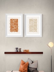 East End Prints White Framed Botany Set of 2 Framed Art Print - Image 1 of 2