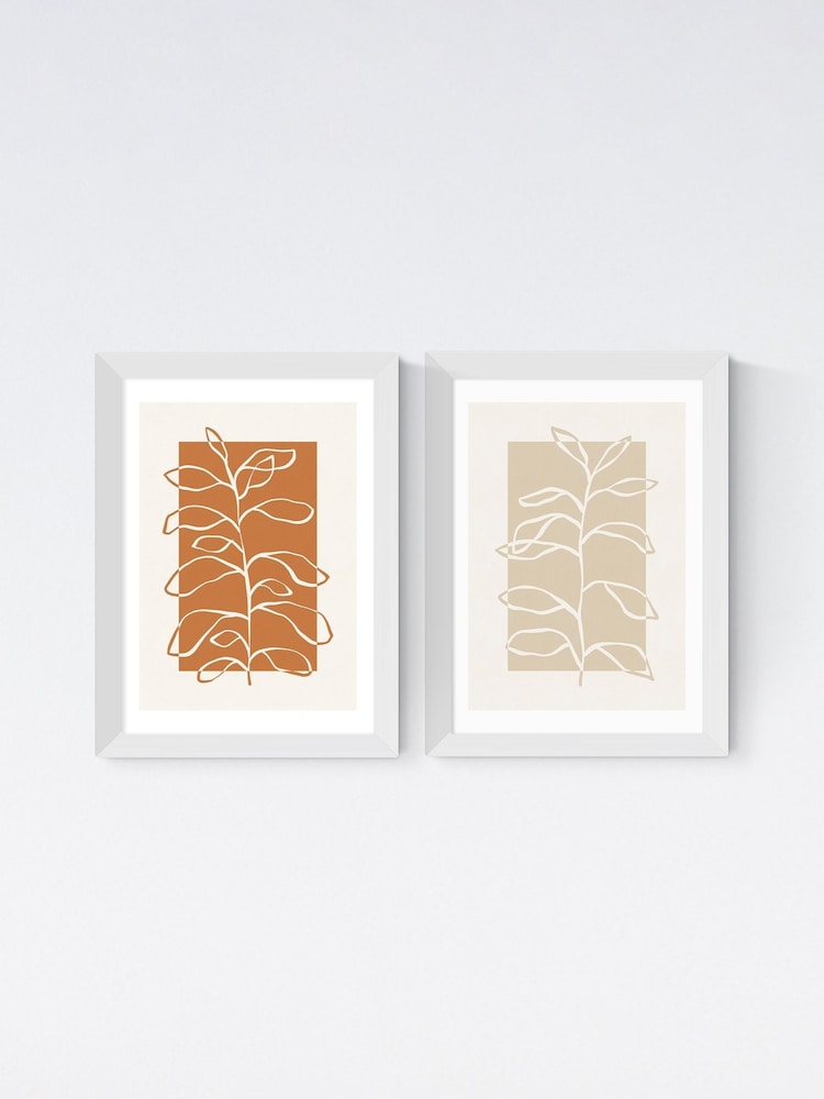 East End Prints White Framed Botany Set of 2 Framed Art Print - Image 2 of 2
