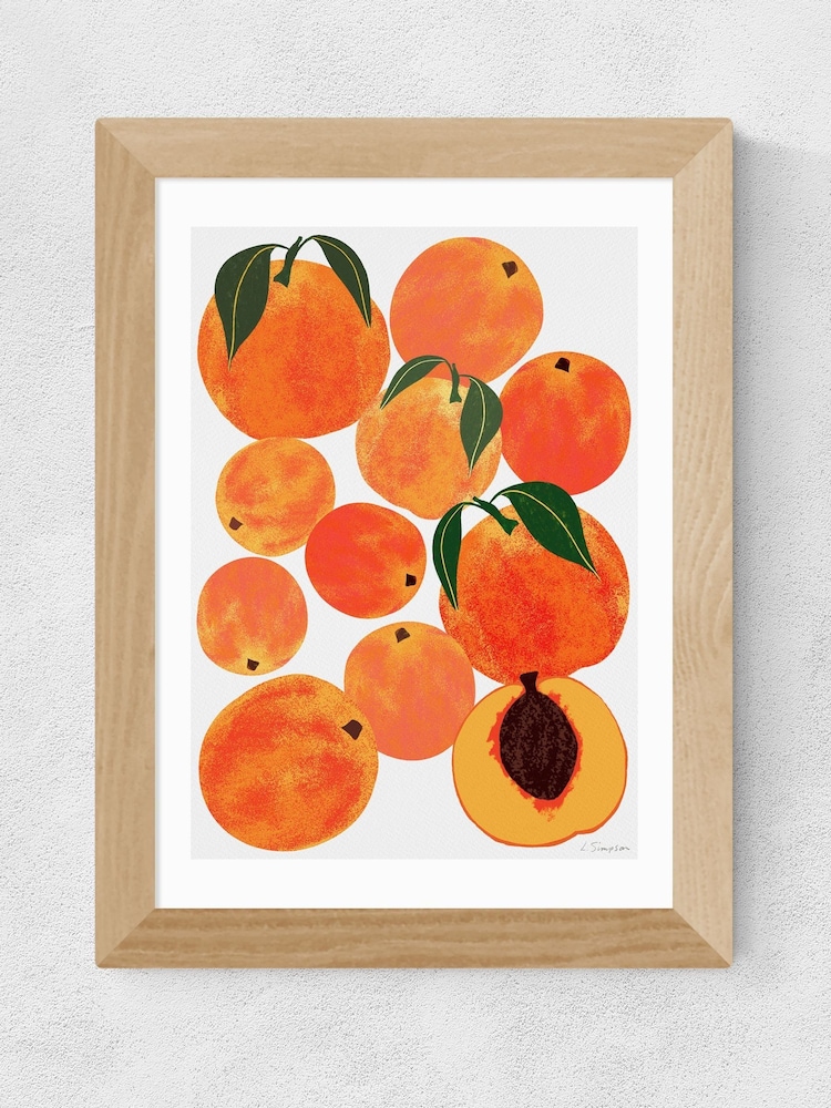 East End Prints Oak Peaches Framed Art Print - Image 2 of 3