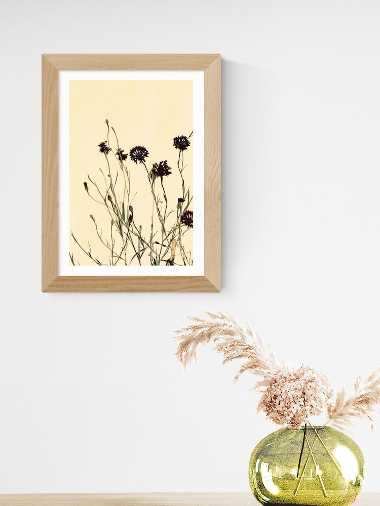 East End Prints Oak Withered Flowers Framed Art Print - Image 1 of 3