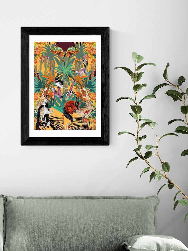 East End Prints Black Treetop Tango Sunshine Framed Art Print - Image 1 of 3