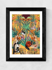 East End Prints Black Treetop Tango Sunshine Framed Art Print - Image 2 of 3