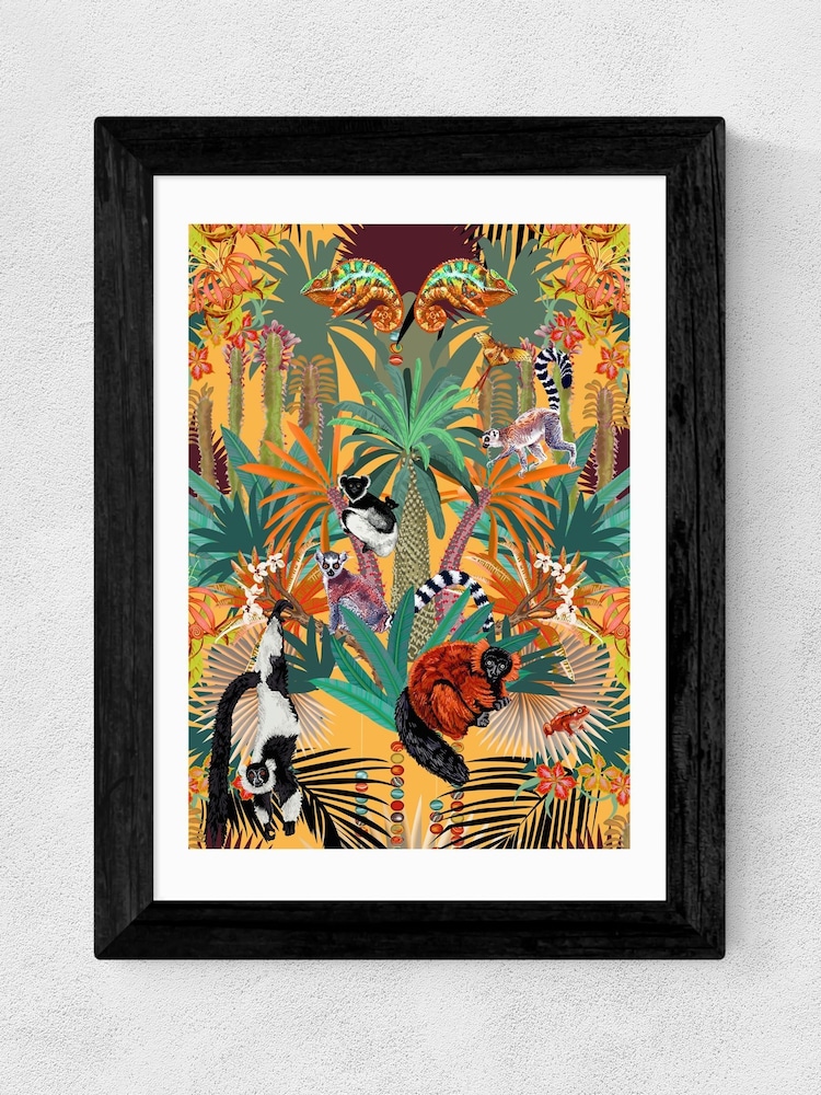 East End Prints Black Treetop Tango Sunshine Framed Art Print - Image 2 of 3
