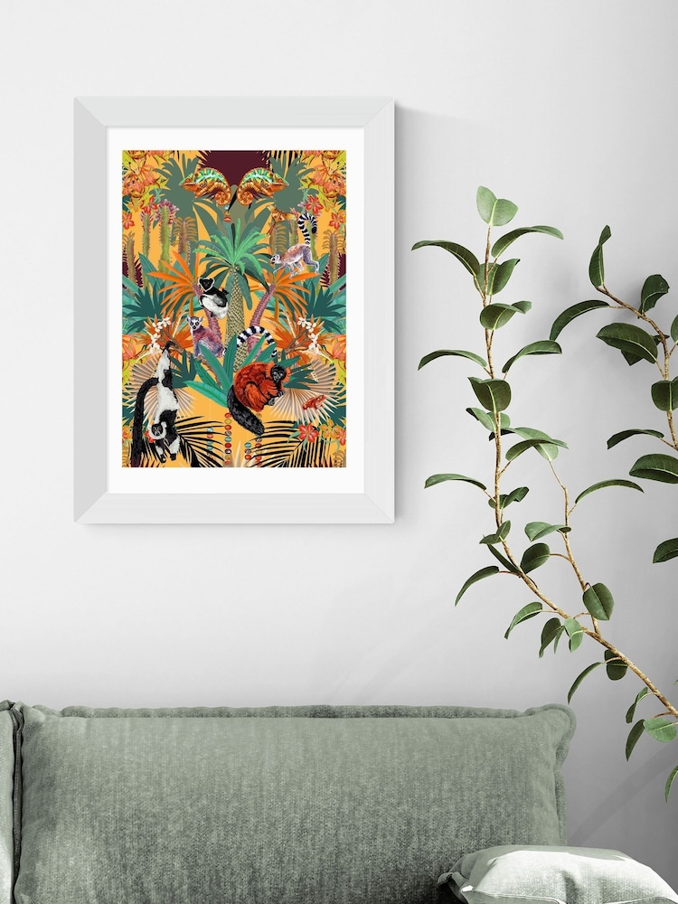 East End Prints White Treetop Tango Sunshine Framed Art Print - Image 1 of 3
