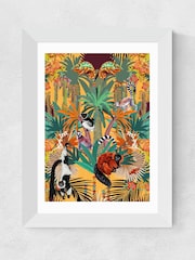 East End Prints White Treetop Tango Sunshine Framed Art Print - Image 2 of 3