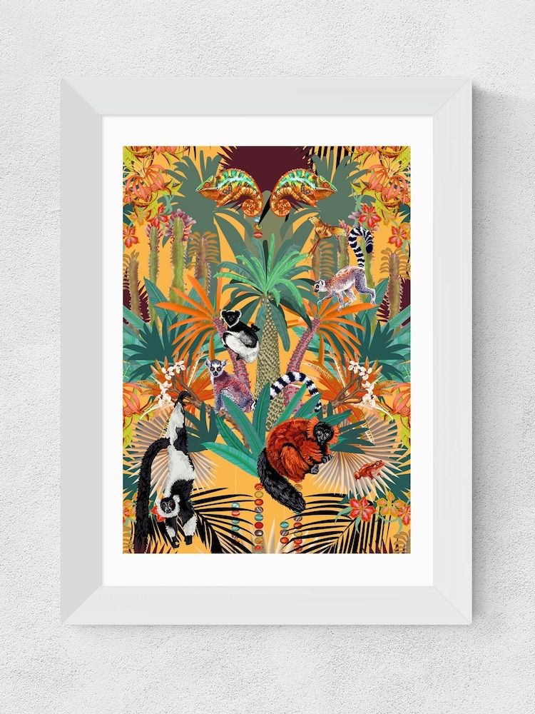 East End Prints White Treetop Tango Sunshine Framed Art Print - Image 2 of 3