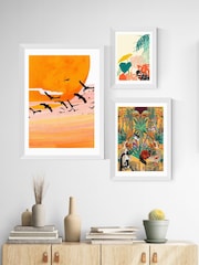East End Prints White Treetop Tango Sunshine Framed Art Print - Image 3 of 3