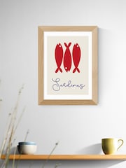 East End Prints Oak Sardines Framed Art Print - Image 1 of 3