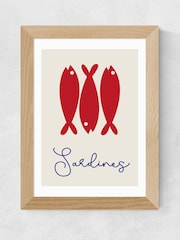 East End Prints Oak Sardines Framed Art Print - Image 2 of 3