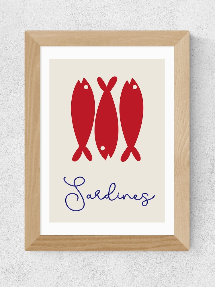East End Prints Oak Sardines Framed Art Print - Image 2 of 3