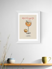 East End Prints White Aperol Spritz Ingredients Framed Art Print - Image 1 of 3