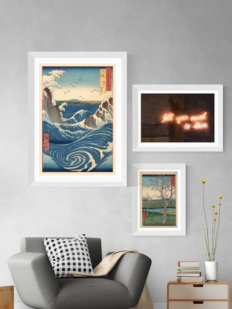 East End Prints White Famous Viewss Framed Art Print - Image 3 of 3